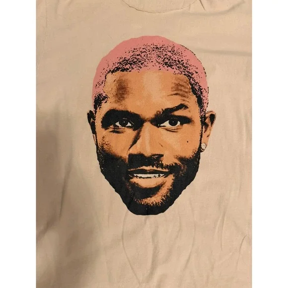Frank Ocean T-Shirt Fathead Cut Neck Pink Hair Blonde Album - Picture 2 of 6